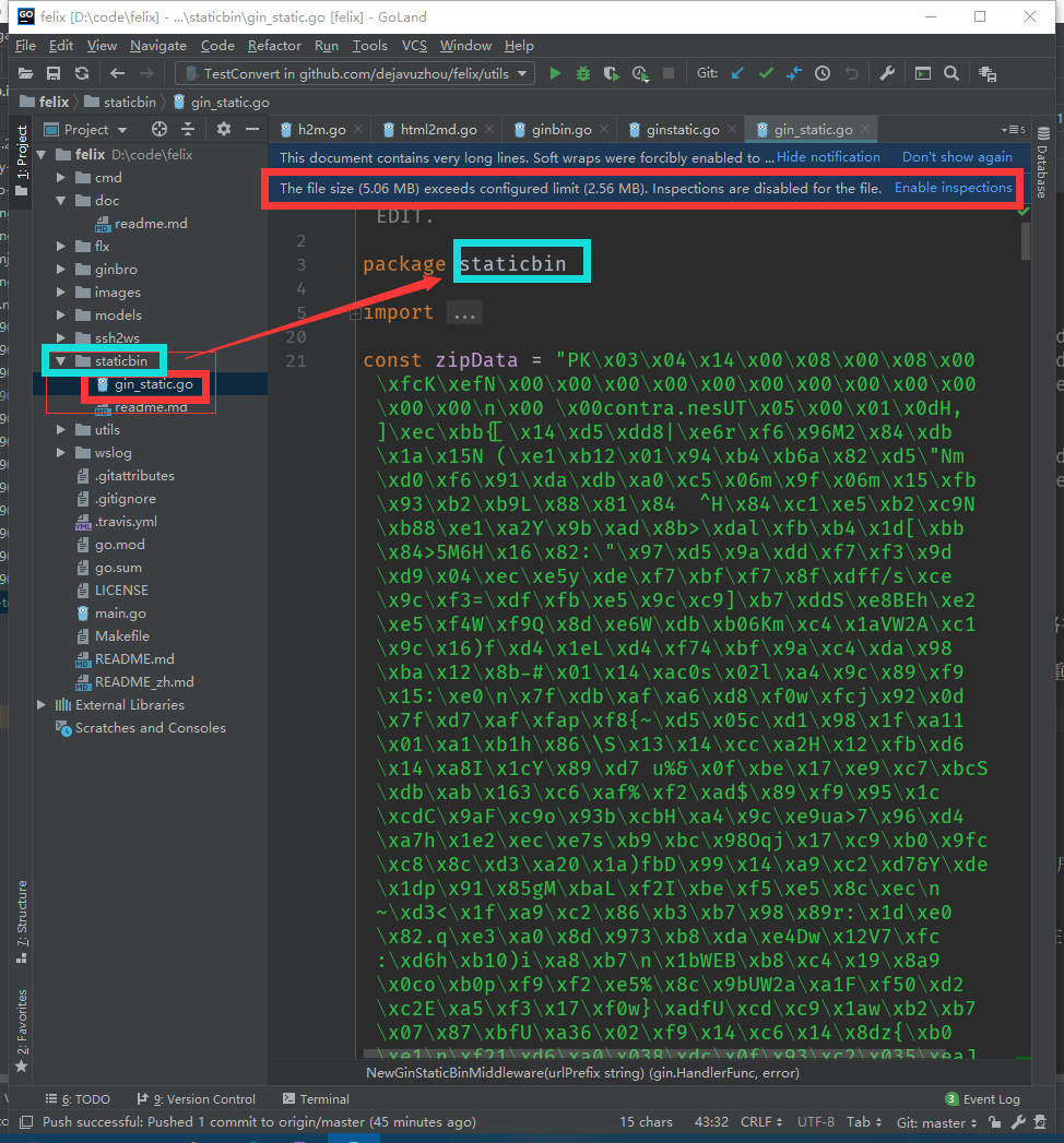 前端代码转换成go代码最终输出效果如图